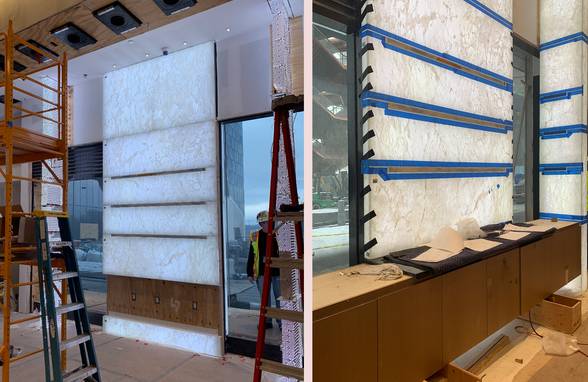 Watches of Switzerland - WOS Hudson Yards Backbar Onyx Installation, NY, NYC - Architect: Neumann & Rudy