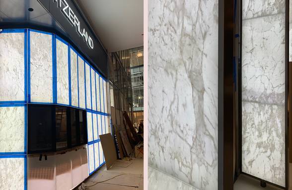 Watches of Switzerland - WOS Hudson Yards Backbar Onyx Installation, NY, NYC - Architect: Neumann & Rudy