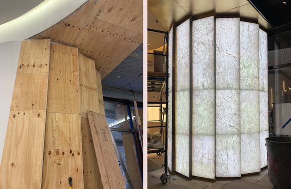 Watches of Switzerland - WOS Hudson Yards Storefront Onyx Installation, NY, NYC - Architect: Neumann & Rudy