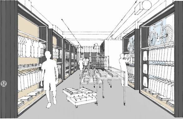 Lululemon's First Ever Mens Store 3d Model - Architect: Neumann & Rudy