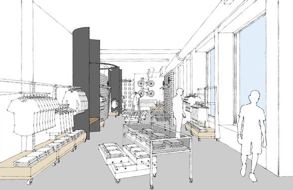 Lululemon's First Ever Mens Store 3d Model - Architect: Neumann & Rudy