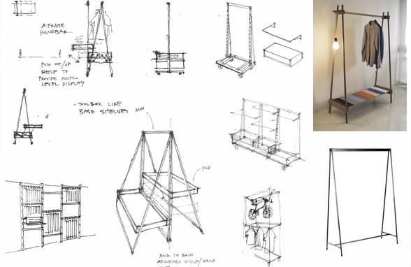Lululemon's First Ever Mens Store Custom Fixtures - Architect: Neumann & Rudy